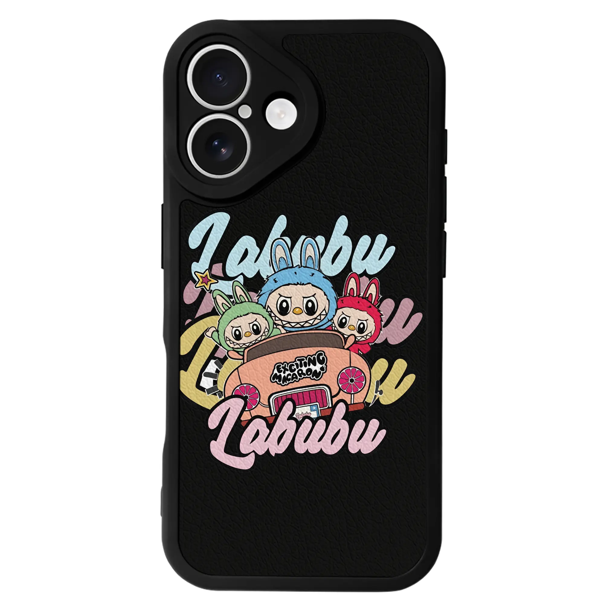 ラブブ グッズ ラブブ - IPhone 16シリーズ対応 ・ シリコンスマホケース ・ レザー調 ・ 高精度フィット ・ 耐衝撃 ・ ワイヤレス充電対応 ・ 精密カット